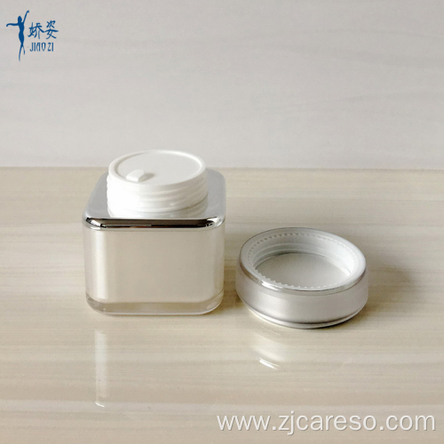 Acrylic Square Bottles and Jars with UV Lid